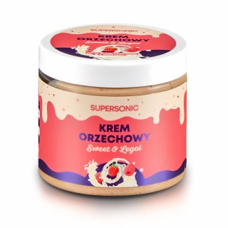 Supersonic Krem orzechowy o smaku białej czekolady z malinami 160g