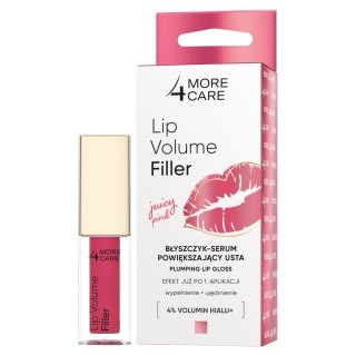 More4Care Lip Volume Filler błyszczyk-serum powiększający usta Juicy Pink 4.8g