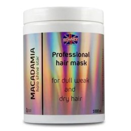 Macadamia Holo Shine Star Professional Hair Mask maska do włosów suchych 1000ml Ronney