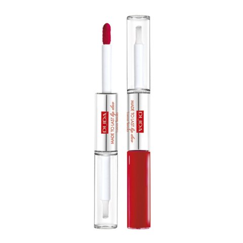 Pupa Milano Made To Last Lip Duo wodoodporna pomadka w płynie i błyszczyk 006 2x4ml Pupa Milano Made To Last Lip Duo wodoodporna pomadka w płynie i błyszczyk 006 2x4ml