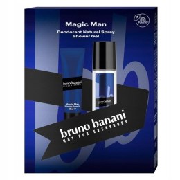 Magic Man zestaw dezodorant w naturalnym sprayu 75ml + żel pod prysznic 50ml Bruno Banani