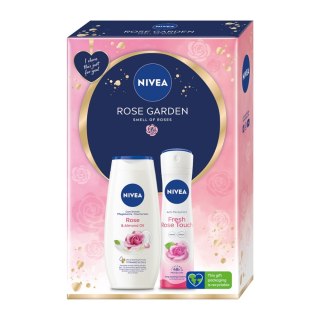 Rose Garden zestaw żel pod prysznic 250ml + antyperspirant spray 150ml Nivea