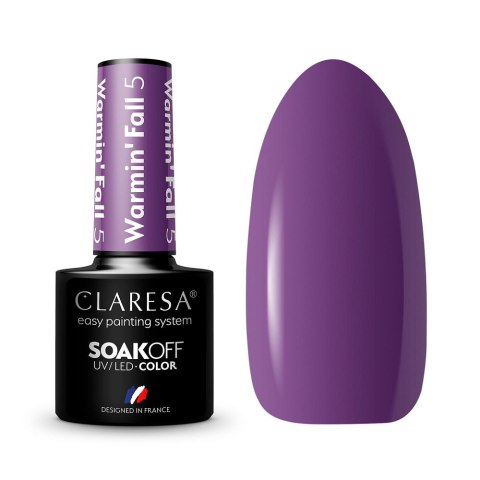 Claresa Soak Off UV/LED Warmin' Fall lakier hybrydowy 5 5g Claresa Soak Off UV/LED Warmin' Fall lakier hybrydowy 5 5g