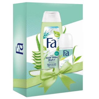 Aloe Vera Yogurth / Fresh & Dry zestaw żel pod prysznic 250ml + antyperspirant w kulce 50ml Fa