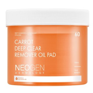 Carrot Deep Clear Oil Pad nasączone olejkiem płatki do demakijażu 60szt. Neogen