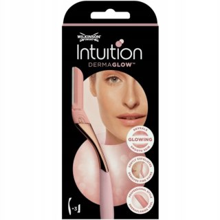 Intuition Dermaglow profesjonalne narzędzie do dermaplaningu + 3 zapasowe ostrza Wilkinson