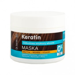 Keratin Mask maska odbudowująca struktury włosów matowych i łamliwych 300ml Dr. Sante