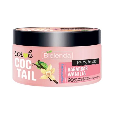 Scrub Coctail nawilżający peeling do ciała Rabarbar + Wanilia 350g Bielenda