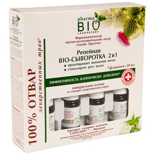 Serum łopianowe 2w1 zapobiegające wypadaniu włosów 7x10ml Pharma Bio Laboratory