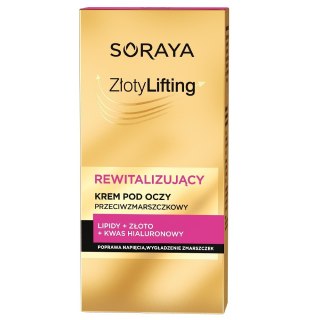 Soraya Złoty Lifting rewitalizujący krem pod oczy przeciwzmarszczkowy 15ml