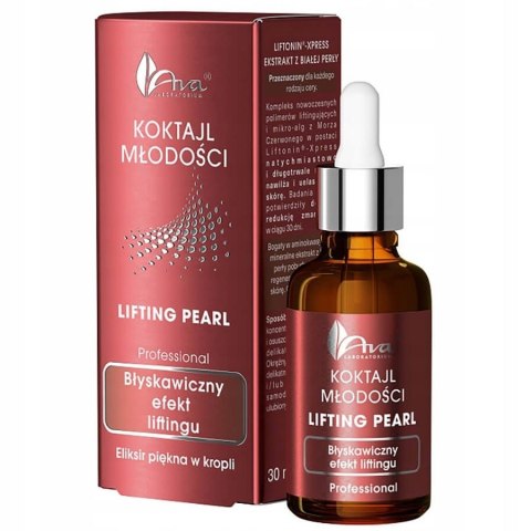 Koktajl Młodości Lifting Pearl liftingujące serum do twarzy 30ml Ava Laboratorium