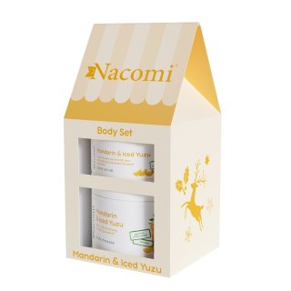 Nacomi Mandarin & Iced Yuzu zestaw peeling do ciała 100ml + mus do ciała 180ml