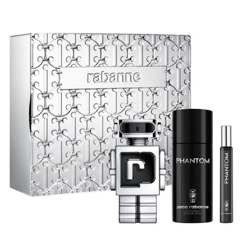 Phantom zestaw woda toaletowa spray 100ml + dezodorant spray 150ml + woda toaletowa 10ml Paco Rabanne