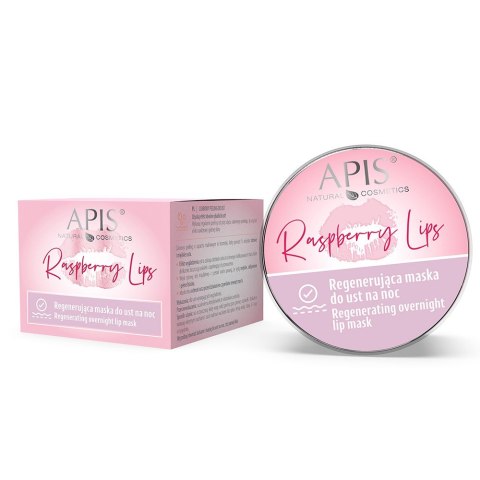 APIS Raspberry Lips regenerująca maska do ust na noc 10ml