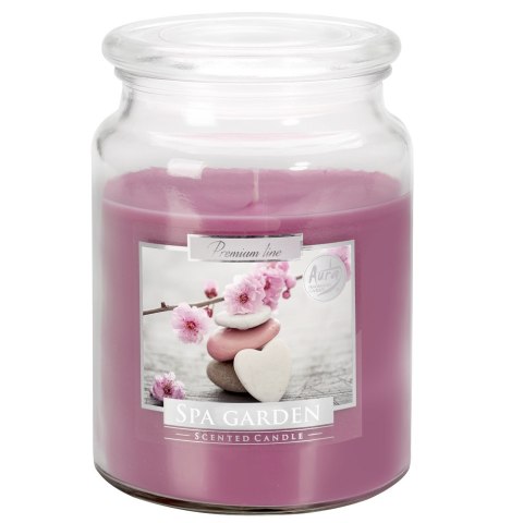 Świeca zapachowa w szkle Spa Garden 500g BISPOL Świeca zapachowa w szkle Spa Garden 500g BISPOL