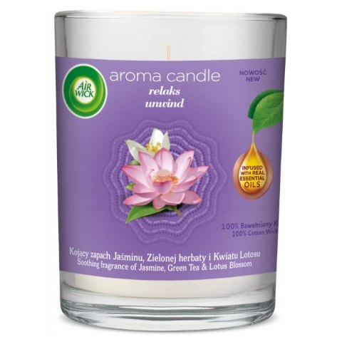 Aroma Candle świeca zapachowa Relaks 220g Air Wick