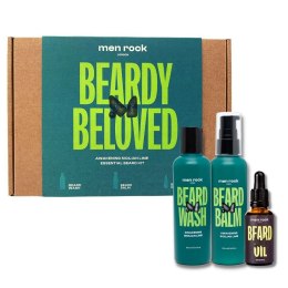 Beardy Beloved Awakening Sicilian Lime zestaw szampon do brody 100ml + balsam do brody 100ml + olejek do brody 30ml MenRock