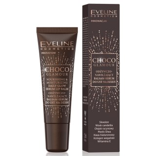 Eveline Cosmetics Choco Glamour odżywczo-nawilżający balsam-serum do ust na dzień 12ml