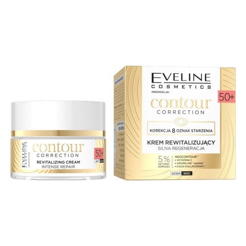 Eveline Cosmetics Contour Correction silnie regenerujący krem rewitalizujący 50+ 50ml Eveline Cosmetics Contour Correction silnie regenerujący krem rewitalizujący 50+ 50ml