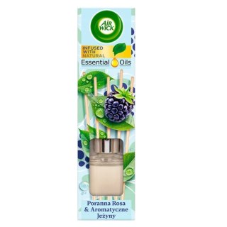 Air Wick Essential Oils pachnące patyczki zapachowe Poranna Rosa i Aromatyczne Jeżyny 40ml
