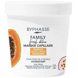 Family Fresh Delice Mask maska do wszystkich rodzajów włosów Papaya & Passion Fruit & Mango 250ml Byphasse