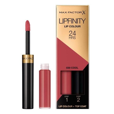 Lipfinity Lip Colour dwufazowa pomadka w płynie o długotrwałym efekcie 030 Cool Max Factor