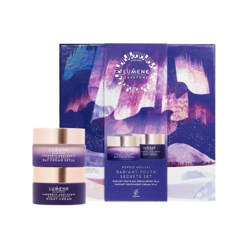 Nordic Ageless Ajaton Radiant Youth Secrets zestaw Radiant Youth Day Cream SPF30 50ml + Radiant Youth Night Cream 50ml Lumene