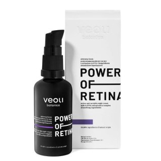 Veoli Botanica Power Of Retinal aktywny krem przeciwzmarszczkowy na noc z retinalem 0.075% i kompleksem składników łagodzących 40ml