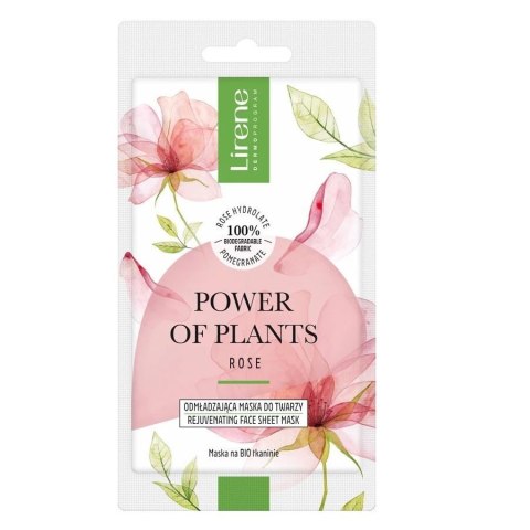 Lirene Power of Plants odmładzająca maska do twarzy Róża 17g