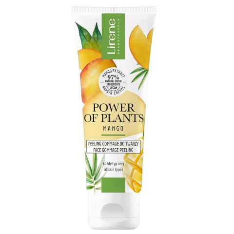 Lirene Power of Plants peeling gommage do twarzy Mango 75ml