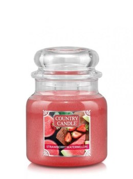 Średnia świeca zapachowa z dwoma knotami Strawberry Watermelon 453g Country Candle