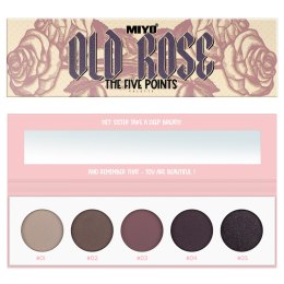 The Five Points Palette paleta cieni do powiek Old Rose 6.5g MIYO