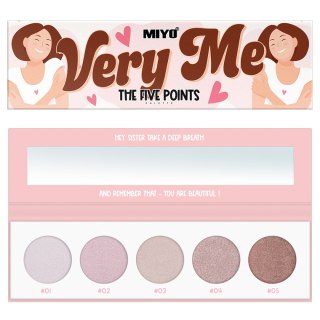 MIYO The Five Points Palette paleta cieni do powiek Very Me 6.5g