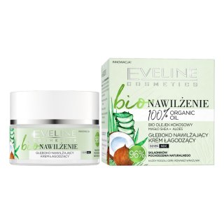 Eveline Cosmetics Bio Nawilżenie głęboko nawilżający krem łagodzący 50ml