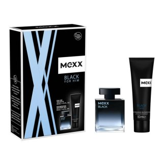 Black Man zestaw woda toaletowa spray 30ml + żel pod prysznic 50ml Mexx