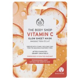 Glow Sheet Mask maska do twarzy Vitamin C 18ml The Body Shop