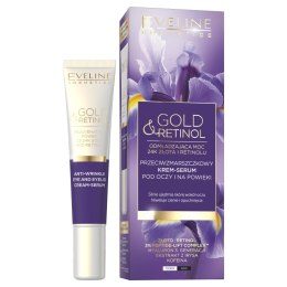 Gold&Retinol przeciwzmarszczkowy krem-serum pod oczy i na powieki 20ml Eveline Cosmetics