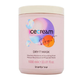 Inebrya Ice Cream Dry-T odżywcza nawilżająca maska do włosów suchych 1000ml