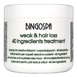 Kuracja do włosów 40 aktywnych składników 500g BingoSpa