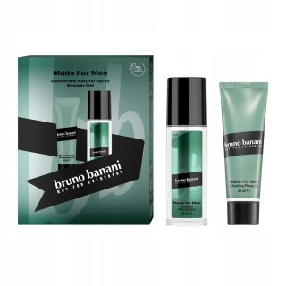 Made for Men zestaw dezodorant w naturalnym sprayu 75ml + żel pod prysznic 50ml Bruno Banani