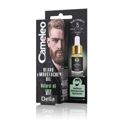 Cameleo Men Beard & Moustache olejek do brody i wąsów 10ml