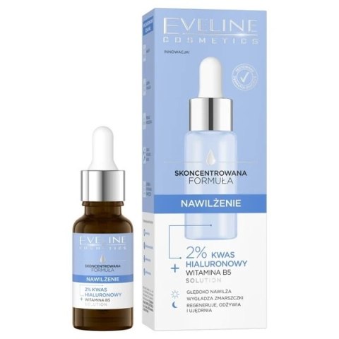 Skoncentrowana Formuła serum do twarzy Nawilżenie 18ml Eveline Cosmetics