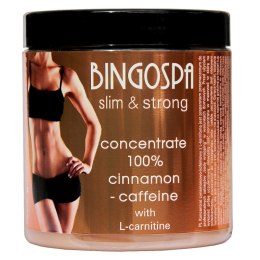 Slim & Strong koncentrat 100% cynamonowo-kofeinowy z L-karnityną 250g BingoSpa