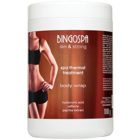 BingoSpa Termiczny zabieg SPA z kwasem hialuronowym kofeiną i aromatem paprykowym Slim&Strong 1000g BingoSpa Termiczny zabieg SPA z kwasem hialuronowym kofeiną i aromatem paprykowym Slim&Strong 1000g