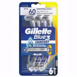 Blue 3 Comfort jednorazowe maszynki do golenia dla mężczyzn 6szt Gillette