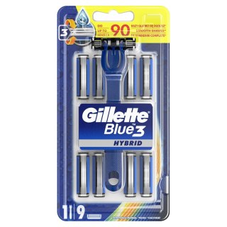 Blue 3 Hybrid maszynka do golenia + 9 wymiennych kładów Gillette