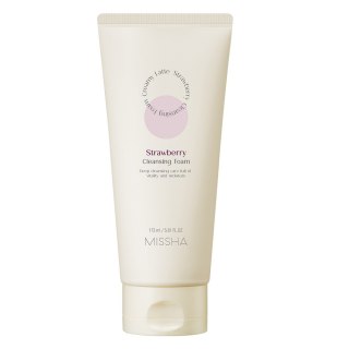 Missha Creamy Latte Cleansing Foam kremowa pianka oczyszczająca do twarzy Strawberry 172ml