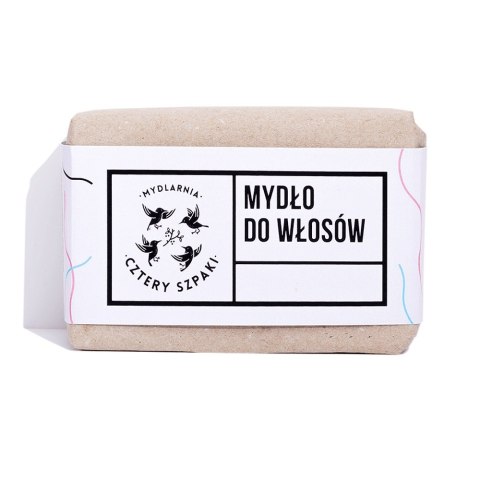 Naturalne mydło do włosów z olejem rycynowym 110g Mydlarnia Cztery Szpaki