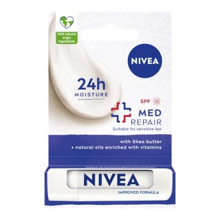 Nivea Pielęgnująca pomadka do ust Med Repair 4.8g