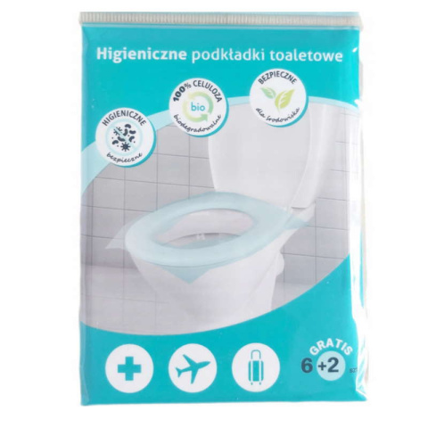 Podkładki na sedes higieniczne podkłady toaletowe 6 szt Intervion